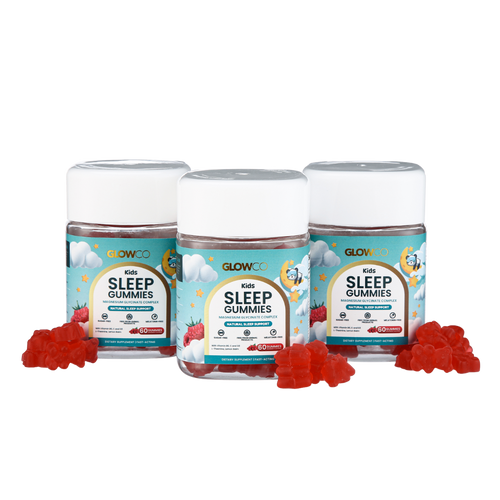 Glowco Kids magnesium sleep gummies with natural ingredients